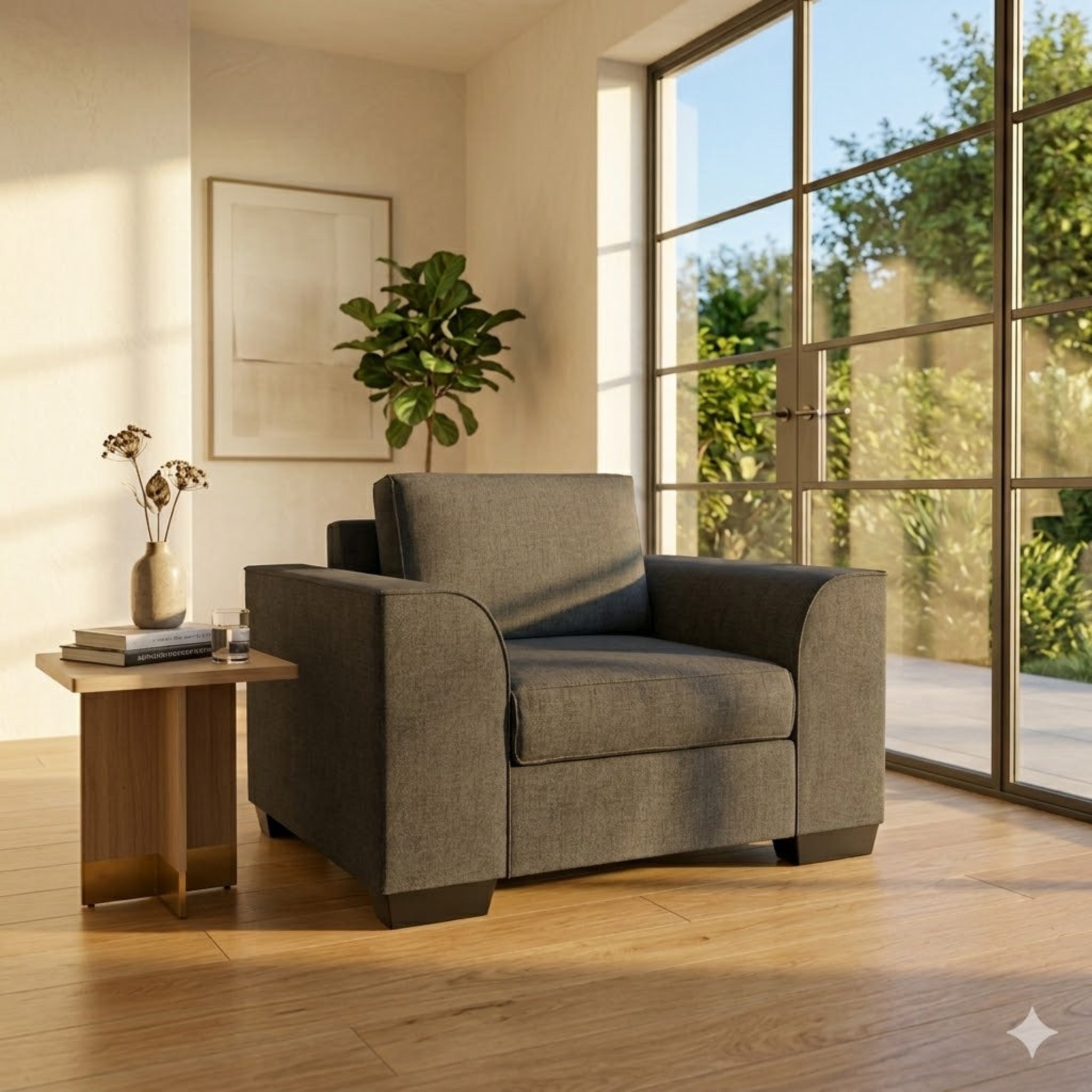 Harbor NZ Made Sofa Chair - Side View