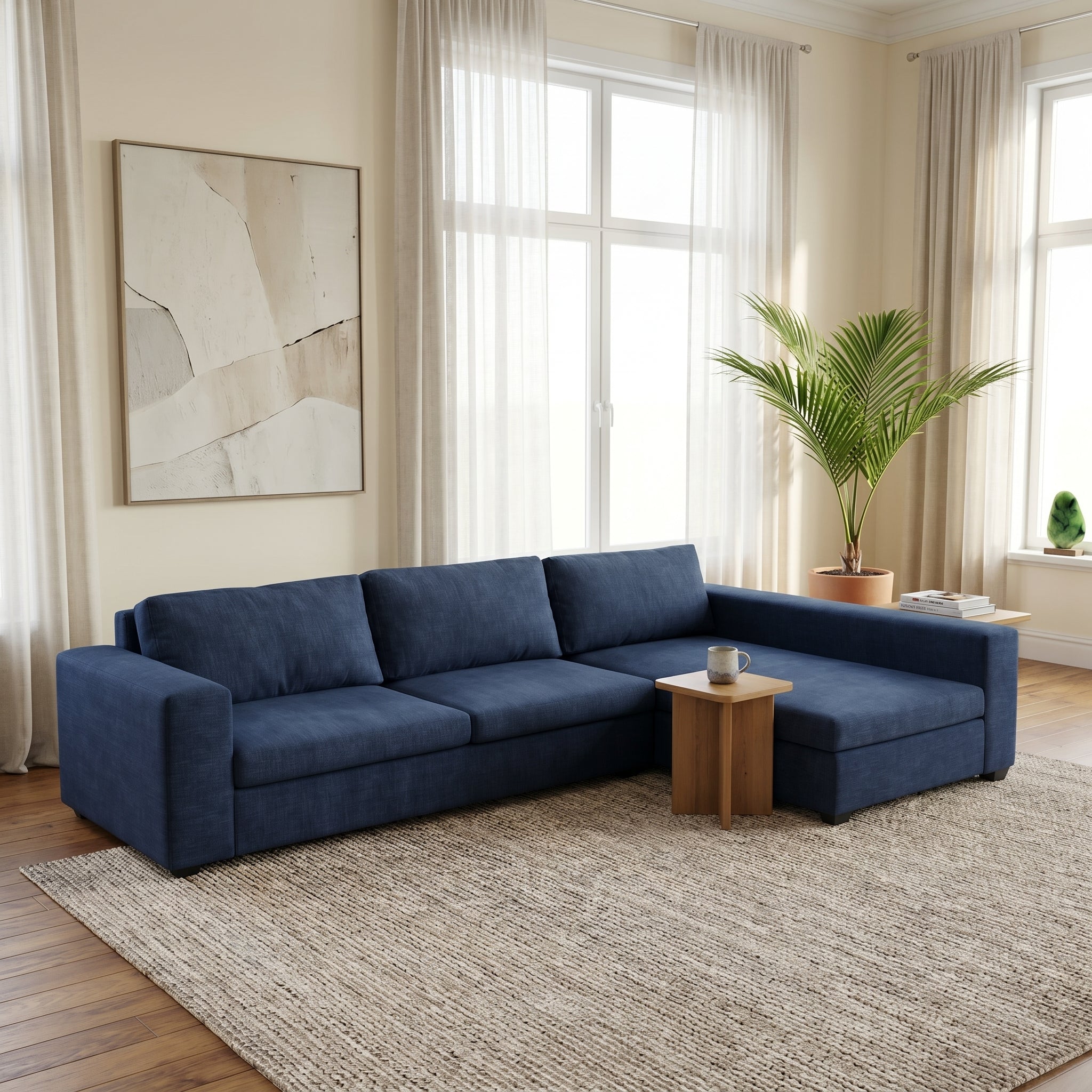 NZ Made Starlight Fabric Corner Sofa